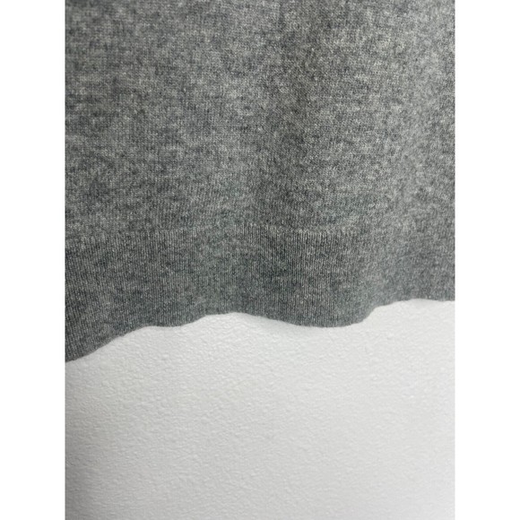 J. Crew  XS Sweater Gray Jeweled-Shoulder Cashmere Knit Pullover Crewneck - Picture 10 of 16